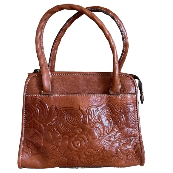 Patricia Nash Paris Tooled Leather Small Satchel
